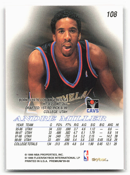 1999-00 SkyBox Premium #108 Andre Miller