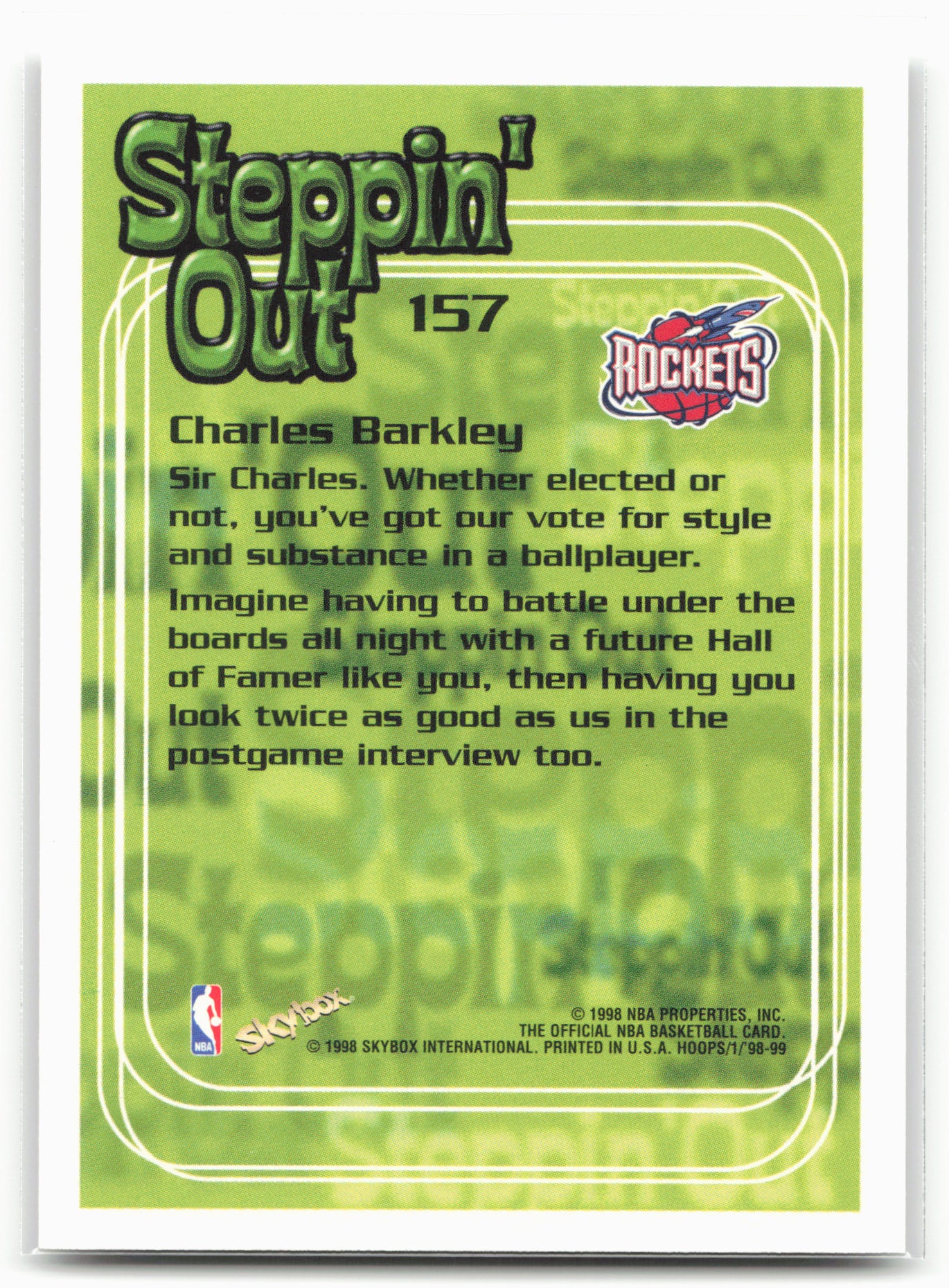 1998-99 Hoops #157 Charles Barkley