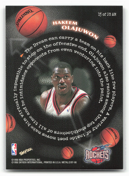 1997-98 Metal Universe Championship #15AM Hakeem Olajuwon All Millenium