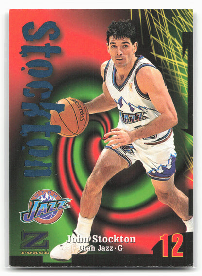 1997-98 SkyBox Z-Force #12 John Stockton 21607