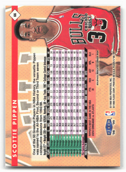 1998-99 Fleer Tradition #66 Scottie Pippen