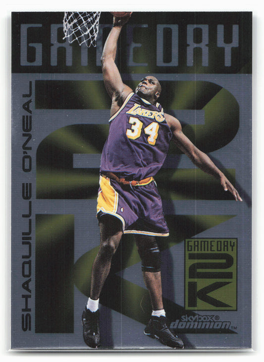 1999-00 SkyBox Dominion #7 GD Shaquille O'Neal Game Day 2K