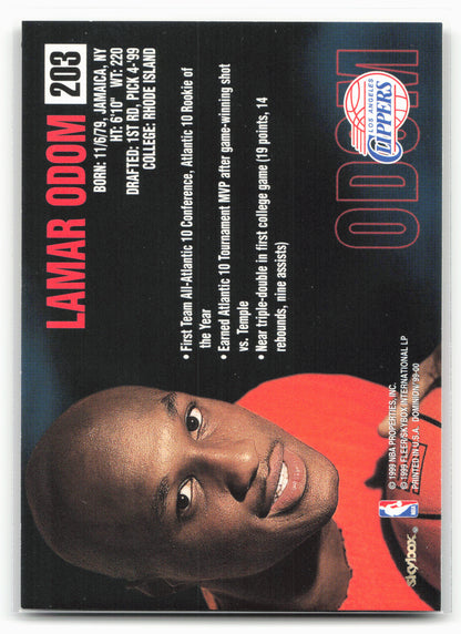 1999-00 SkyBox Dominion #203 Lamar Odom