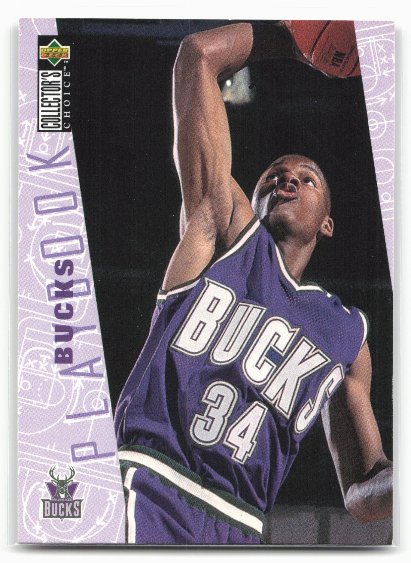 1996-97 Collector's Choice #381 Bucks Playbook
