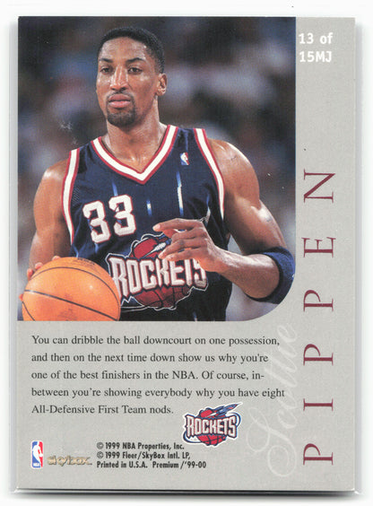 1999-00 SkyBox Premium #13MJ Scottie Pippen Majestic