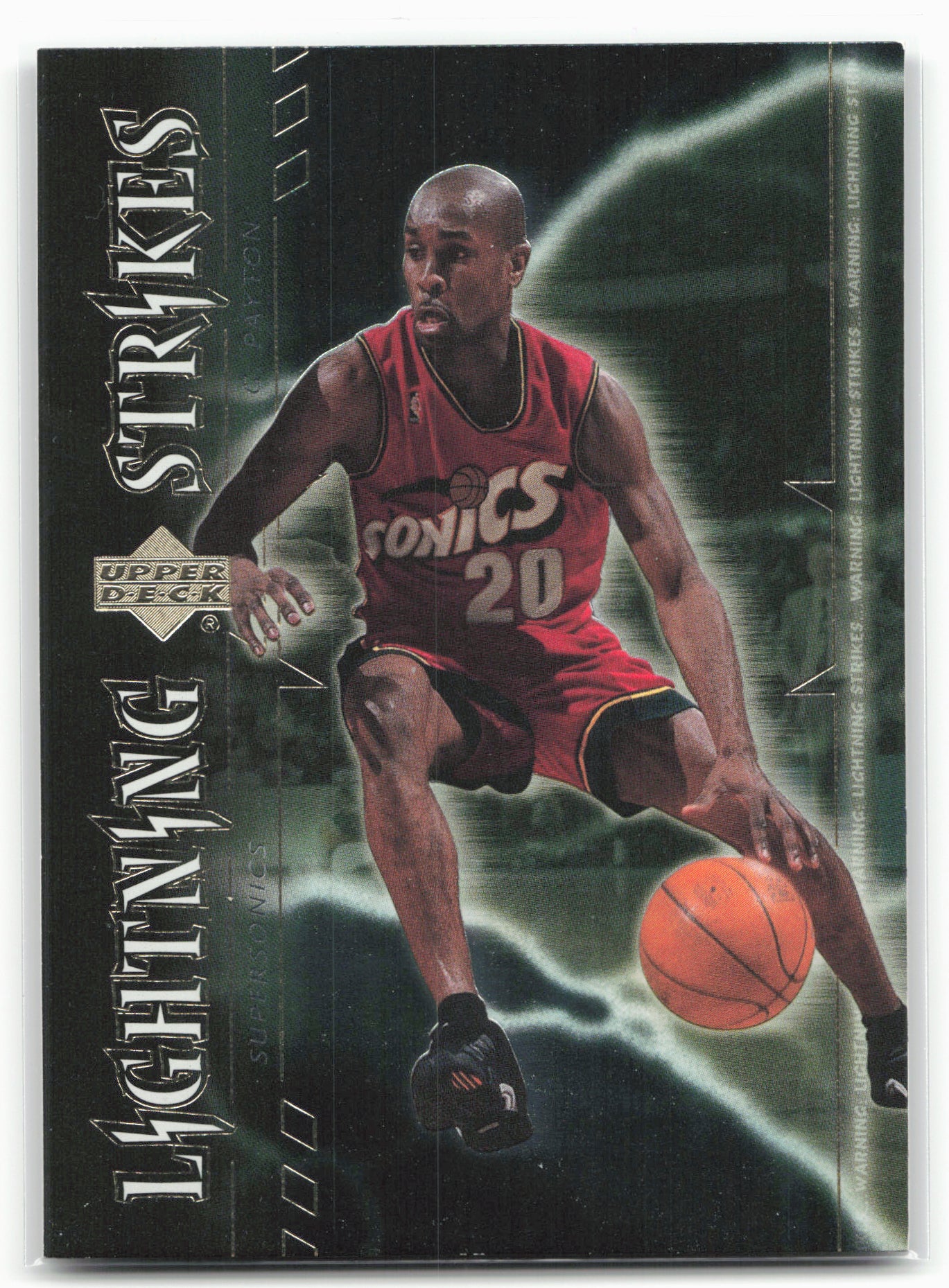 2000-01 Upper Deck #LS6 Gary Payton Lightning Strikes