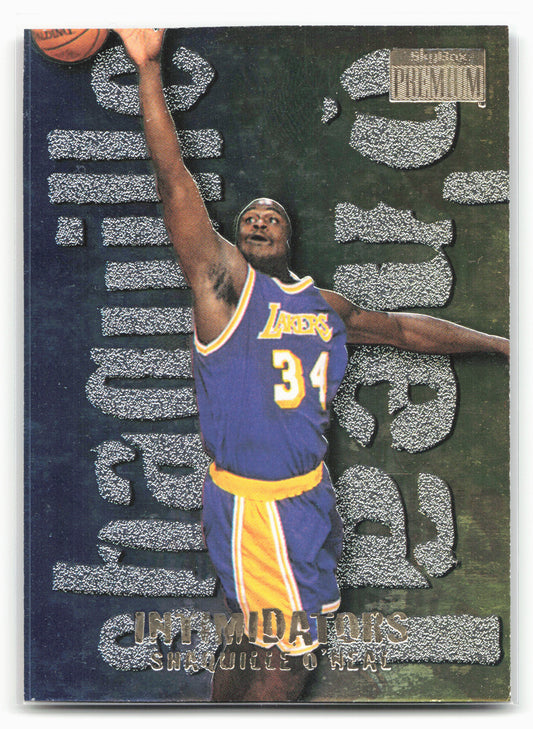 1996-97 SkyBox Premium #15 Shaquille O'Neal Intimidators