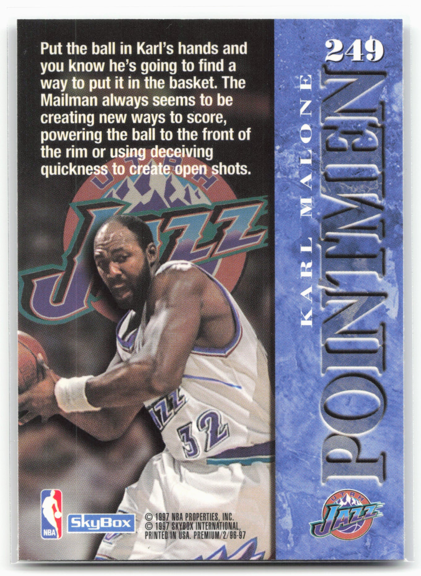 1996-97 SkyBox Premium #249 Karl Malone