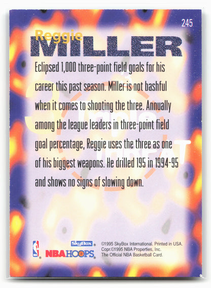 1995-96 Hoops #245 Reggie Miller