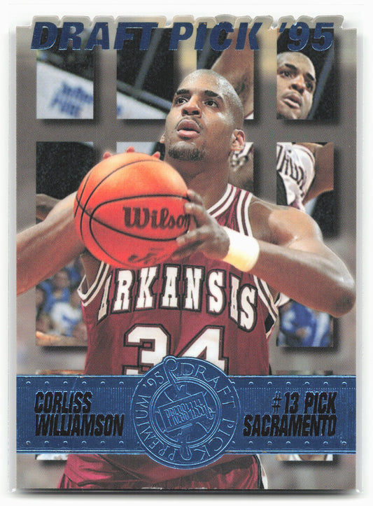 1995 Press Pass Premium Draft Picks #13 Corliss Williamson Die Cuts Blue