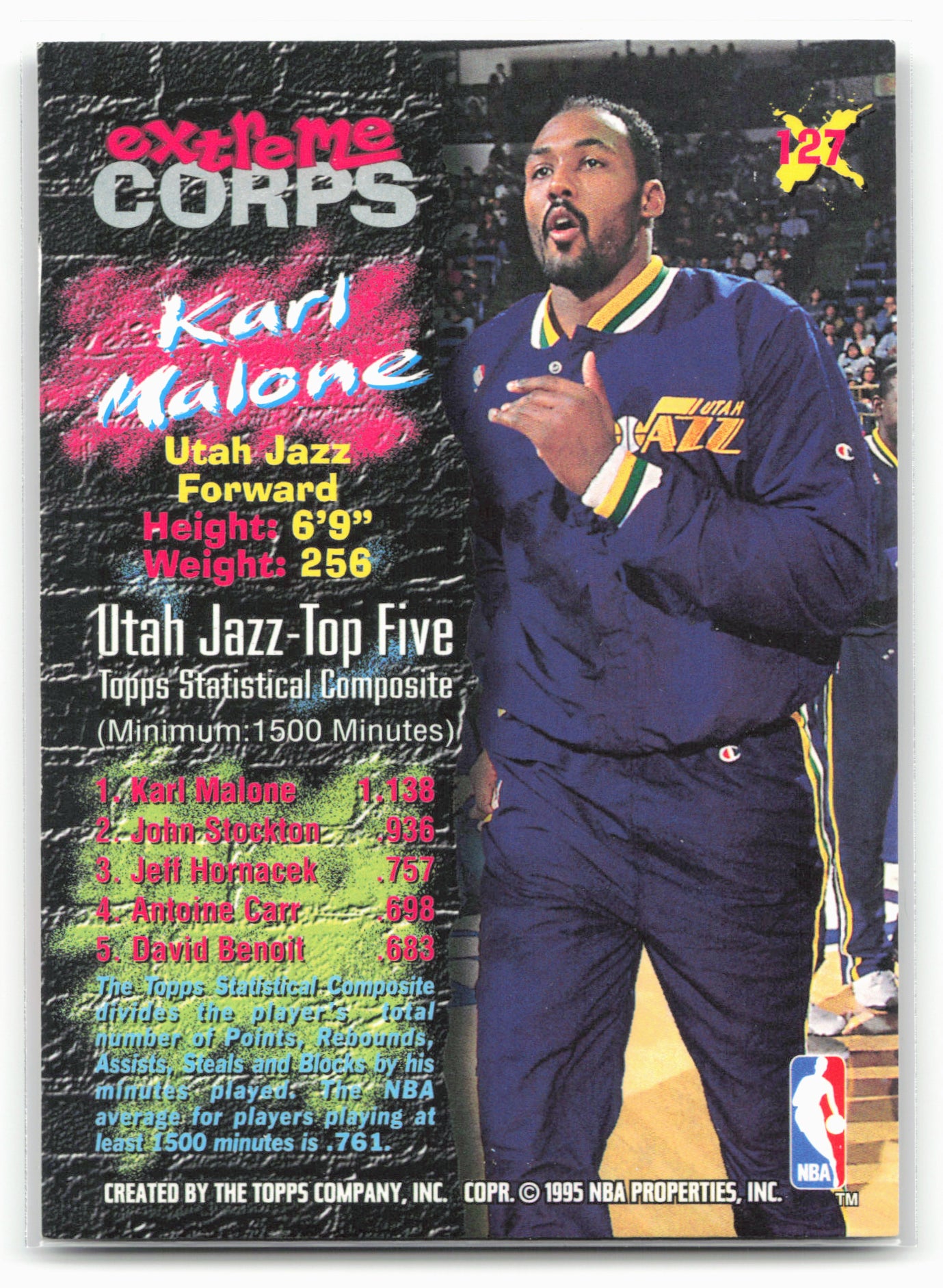 1995-96 Stadium Club #127 Karl Malone 21699