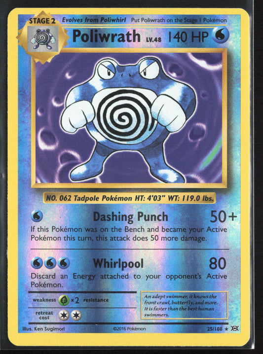 XY - Evolutions #25/108 Poliwrath Reverse Holo 21714
