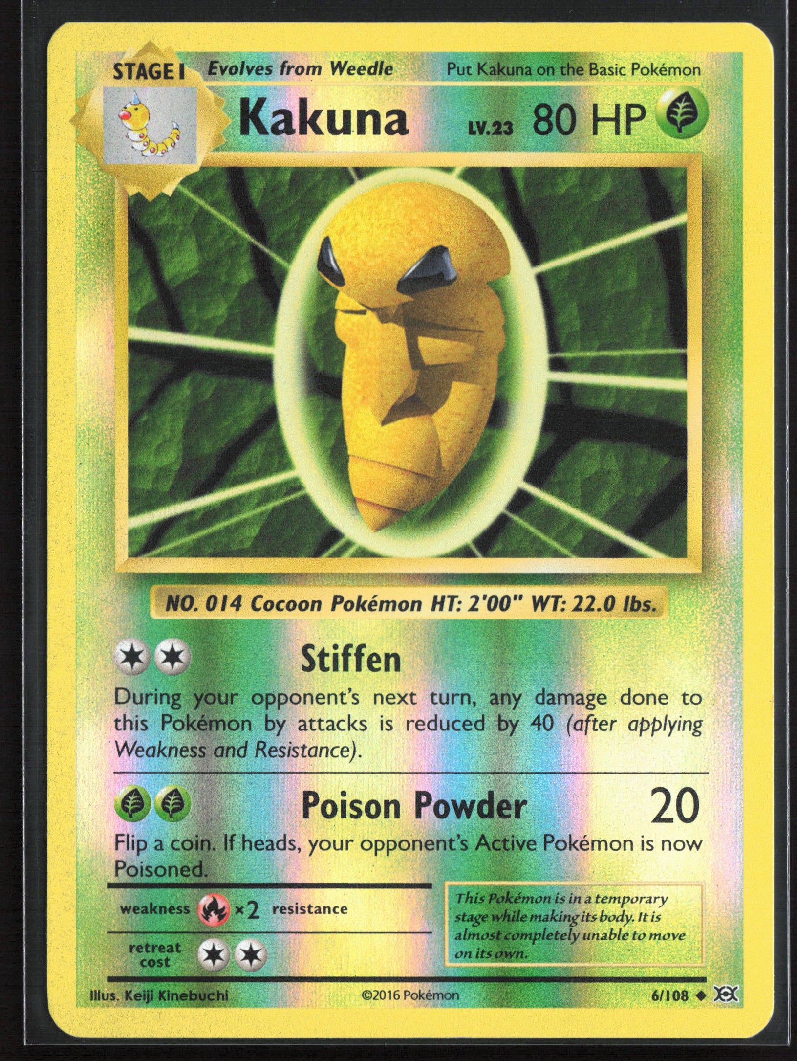 XY - Evolutions #6/108 Kakuna Reverse Holo 21719