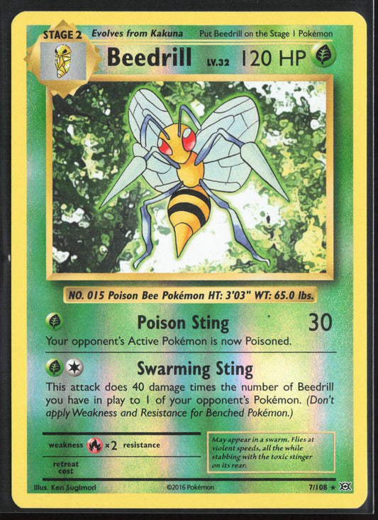 XY - Evolutions #7/108 Beedrill 21720 Reverse Holo