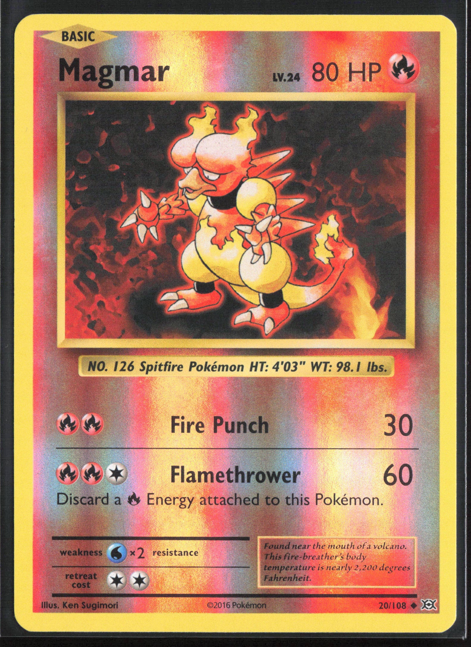 XY - Evolutions #20/108 Magmar 21725 Reverse Holo