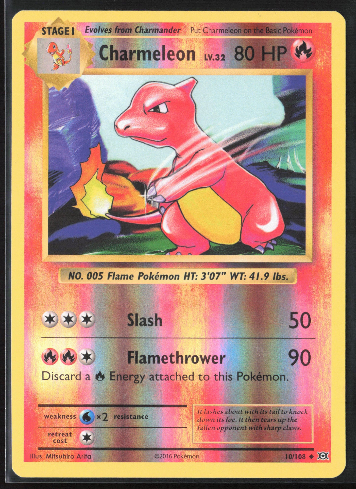 XY - Evolutions #10/108 Charmeleon 21726 Reverse Holo