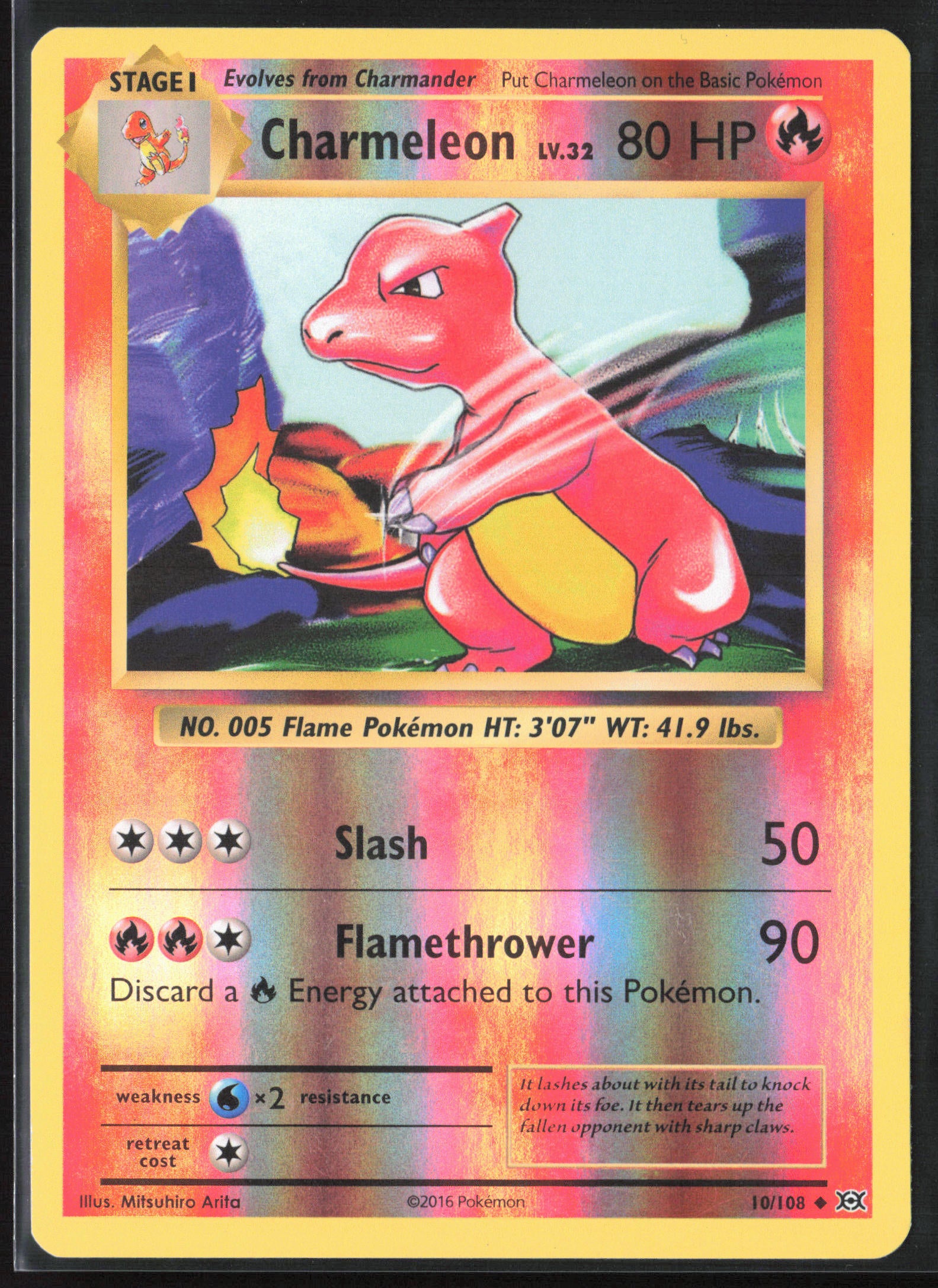 XY - Evolutions #10/108 Charmeleon 21726 Reverse Holo
