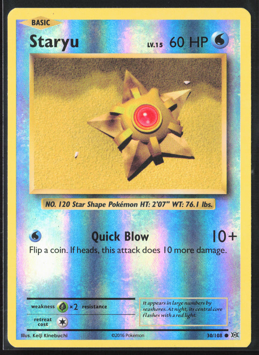 XY - Evolutions #30/108 Staryu 21730 Reverse Holo