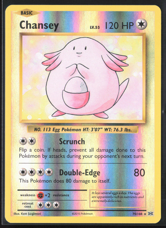 XY - Evolutions #70/108 Chansey 21732 Reverse Holo