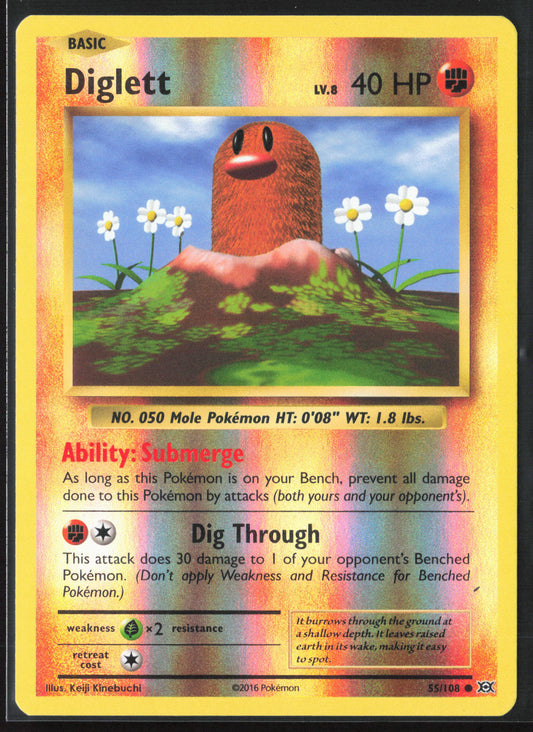 XY - Evolutions #55/108 Diglett 21737 Reverse Holo