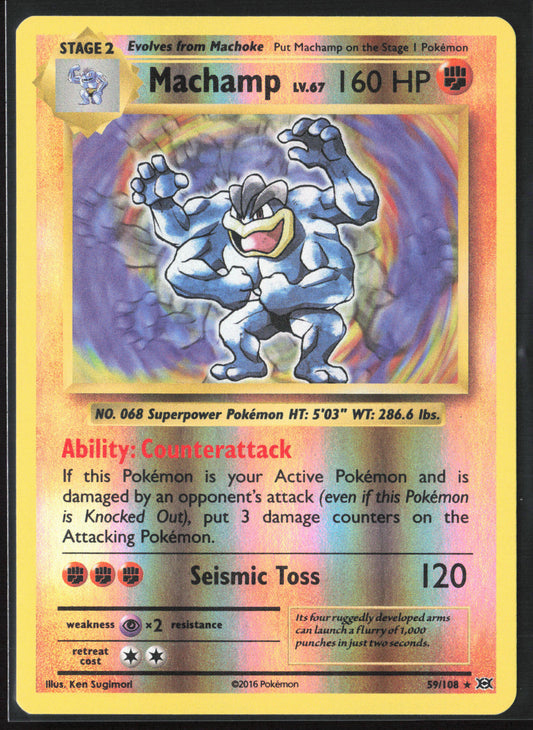 XY - Evolutions #59/108 Machamp 21739 Reverse Holo
