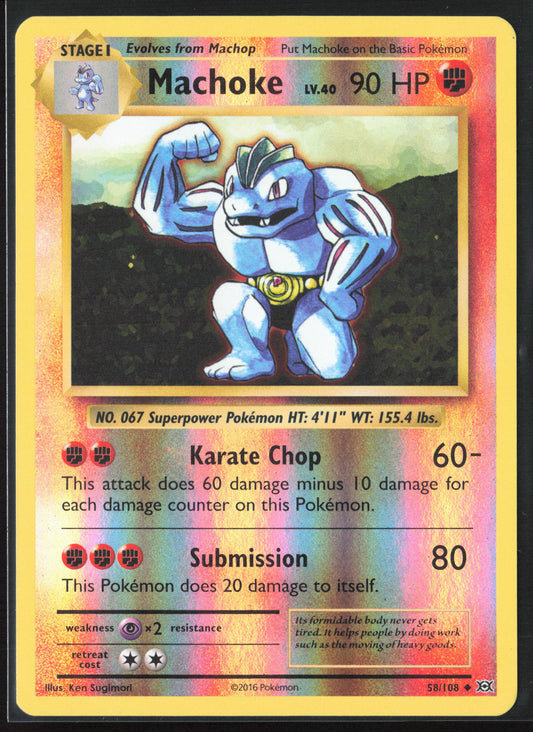 XY - Evolutions #58/108 Machoke 21740 Reverse Holo