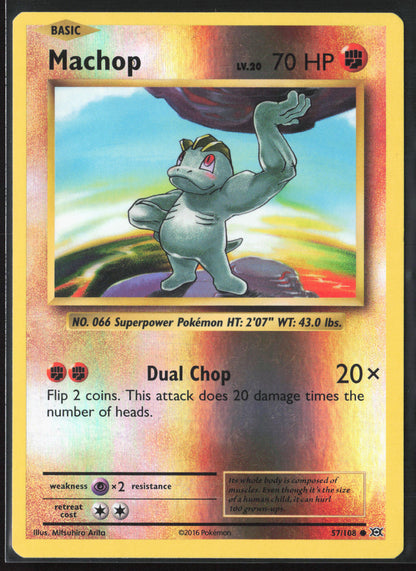 XY - Evolutions #57/108 Machop 21741 Reverse Holo