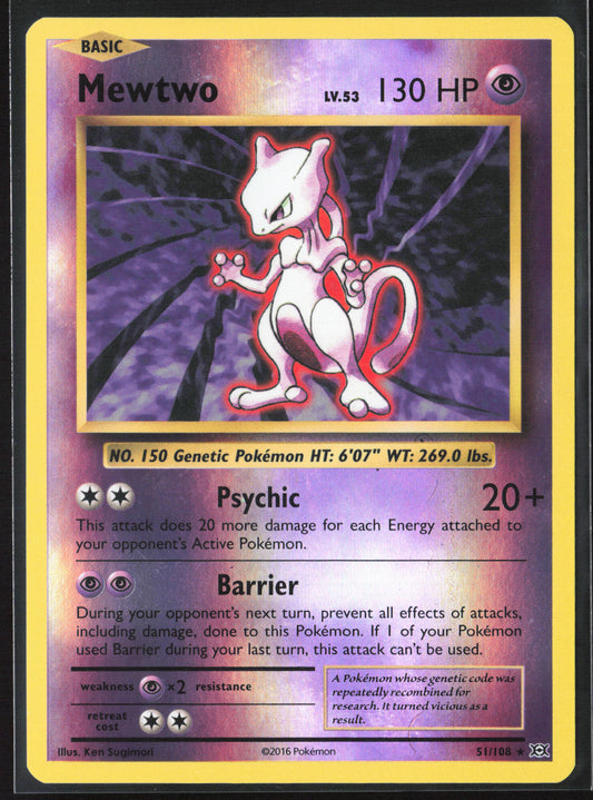 XY - Evolutions #51/108 Mewtwo 21744 Reverse Holo