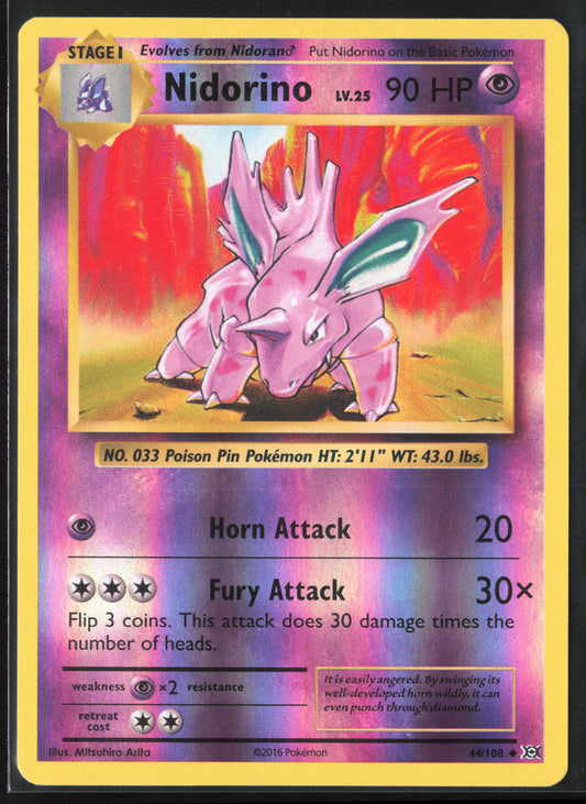 XY - Evolutions #44/108 Nidorino 21745 Reverse Holo