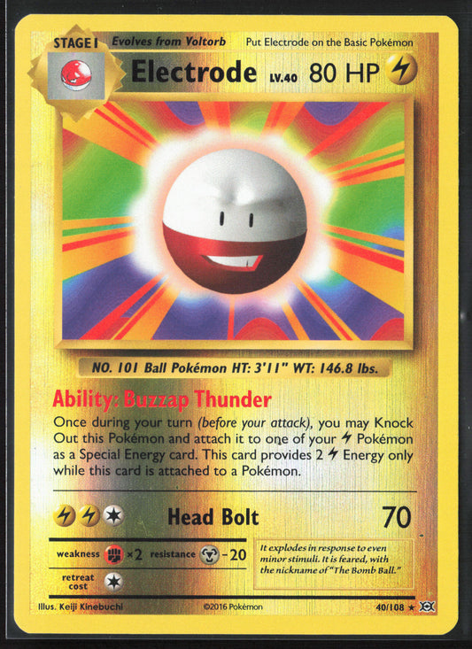 XY - Evolutions #40/108 Electrode 21749 Reverse Holo