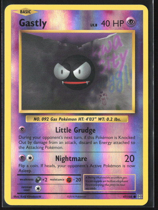 XY - Evolutions #47/108 Gastly 21752 Reverse Holo