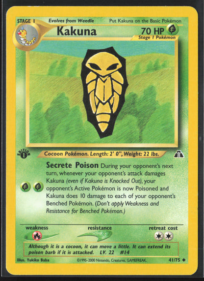 Neo Discovery #41/75 Kakuna First Edition - Non-Holo 21767