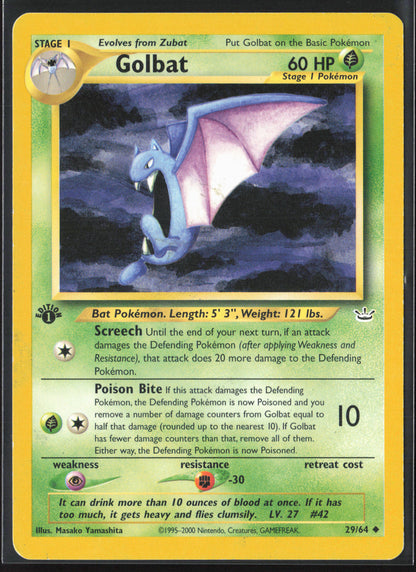 Neo Revelation #29/64 Golbat First Edition - Non-Holo 21768