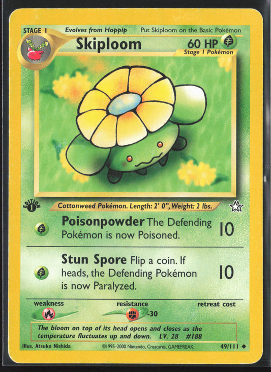 Neo Genesis #049/111 Skiploom 21770 First Edition - Non-Holo