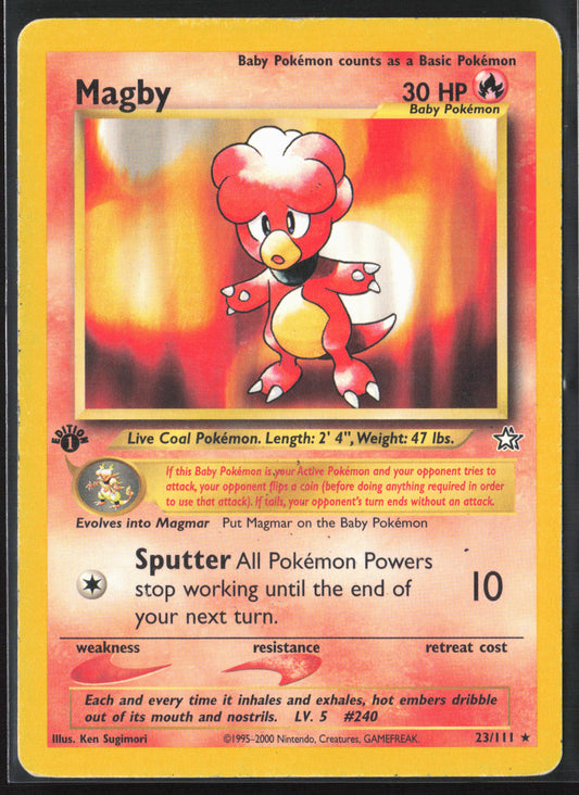 Neo Genesis #023/111 Magby 21771 First Edition - Non-Holo