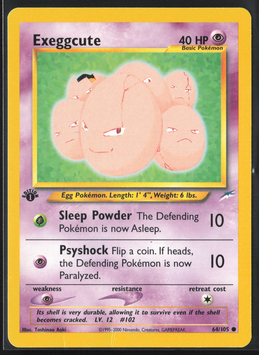 Neo Destiny #064/105 Exeggcute 21772 First Edition - Non-Holo