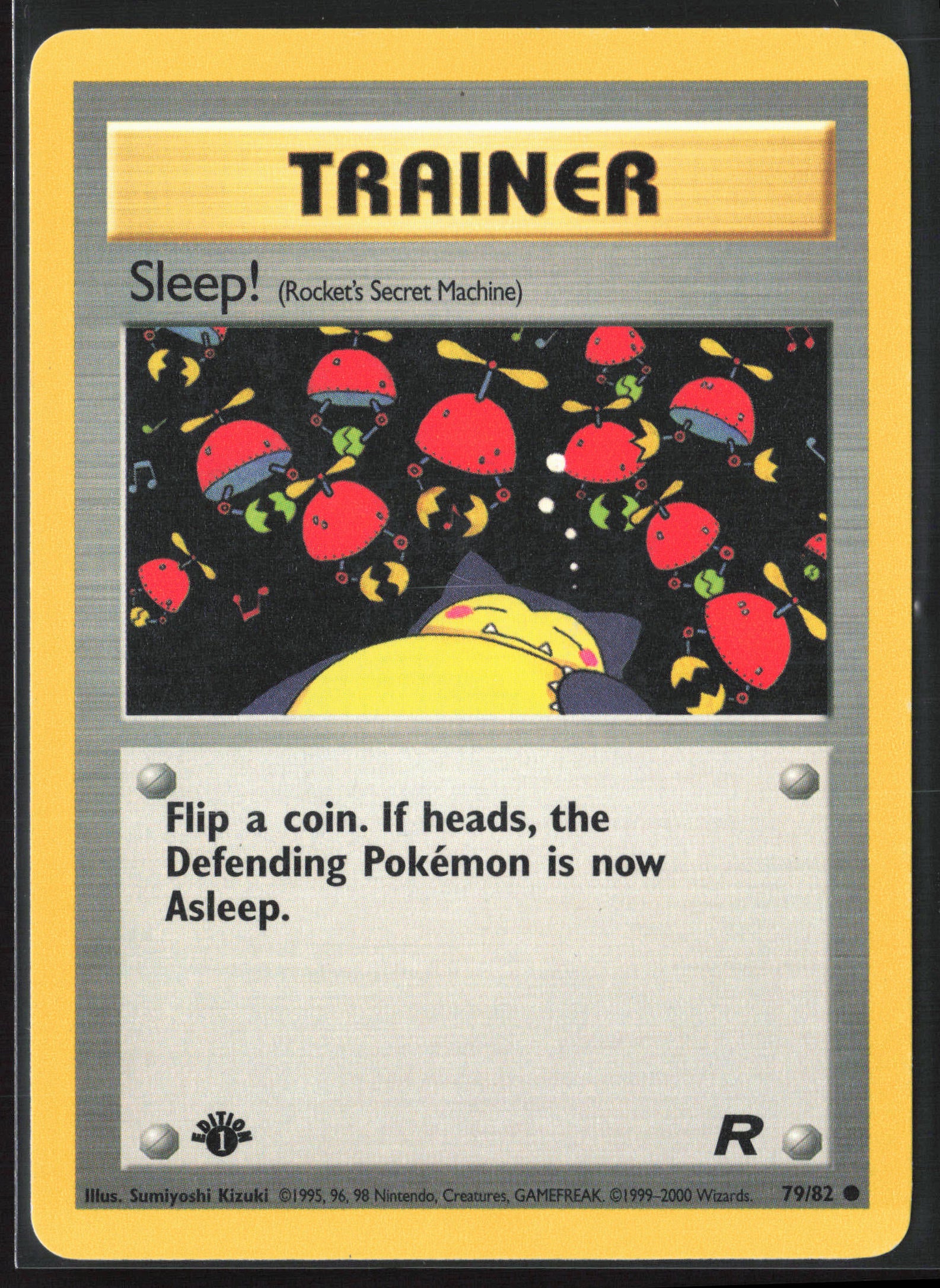 Team Rocket #79/82 Sleep! 21775 First Edition - Non-Holo