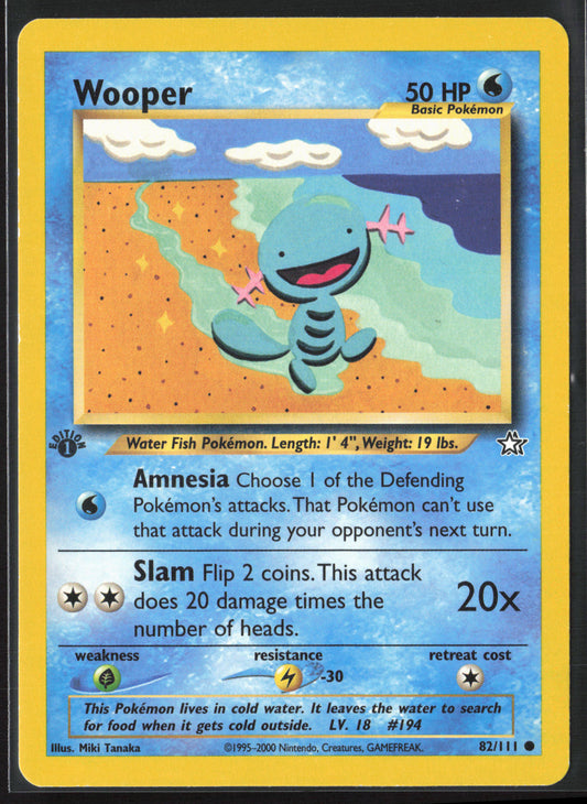 Neo Genesis #082/111 Wooper 21776 First Edition - Non-Holo