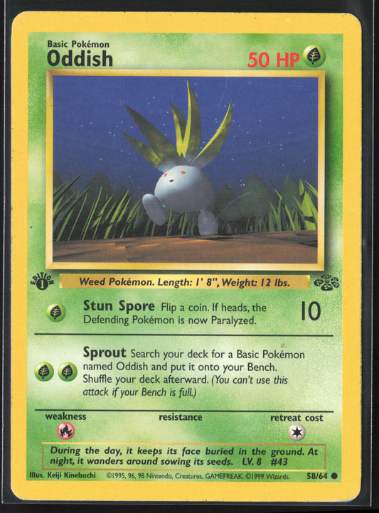 Jungle #58/64 Oddish 21779 First Edition - Non-Holo