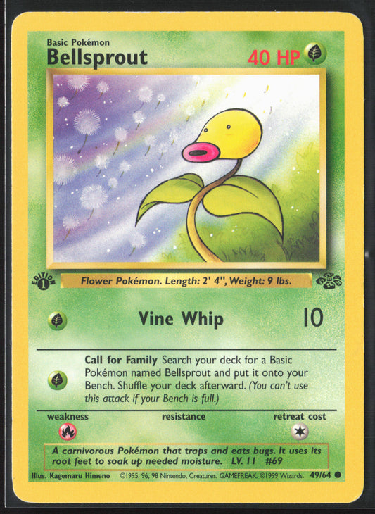 Jungle #49/64 Bellsprout 21782-First Edition - Non-Holo