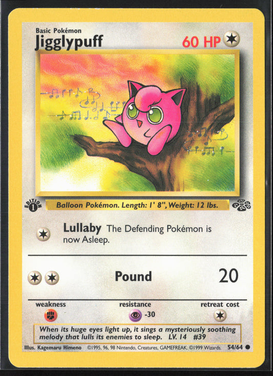 Jungle #54/64 Jigglypuff 21786-First Edition - Non-Holo