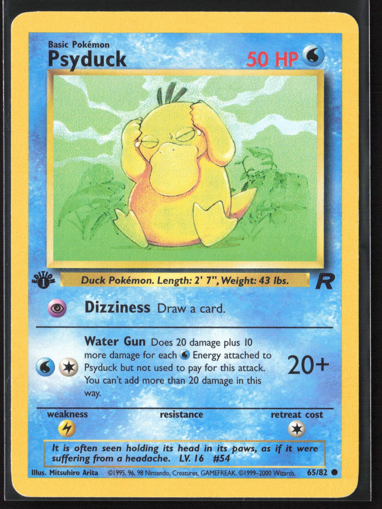 Team Rocket #65/82 Psyduck 21788-First Edition - Non-Holo
