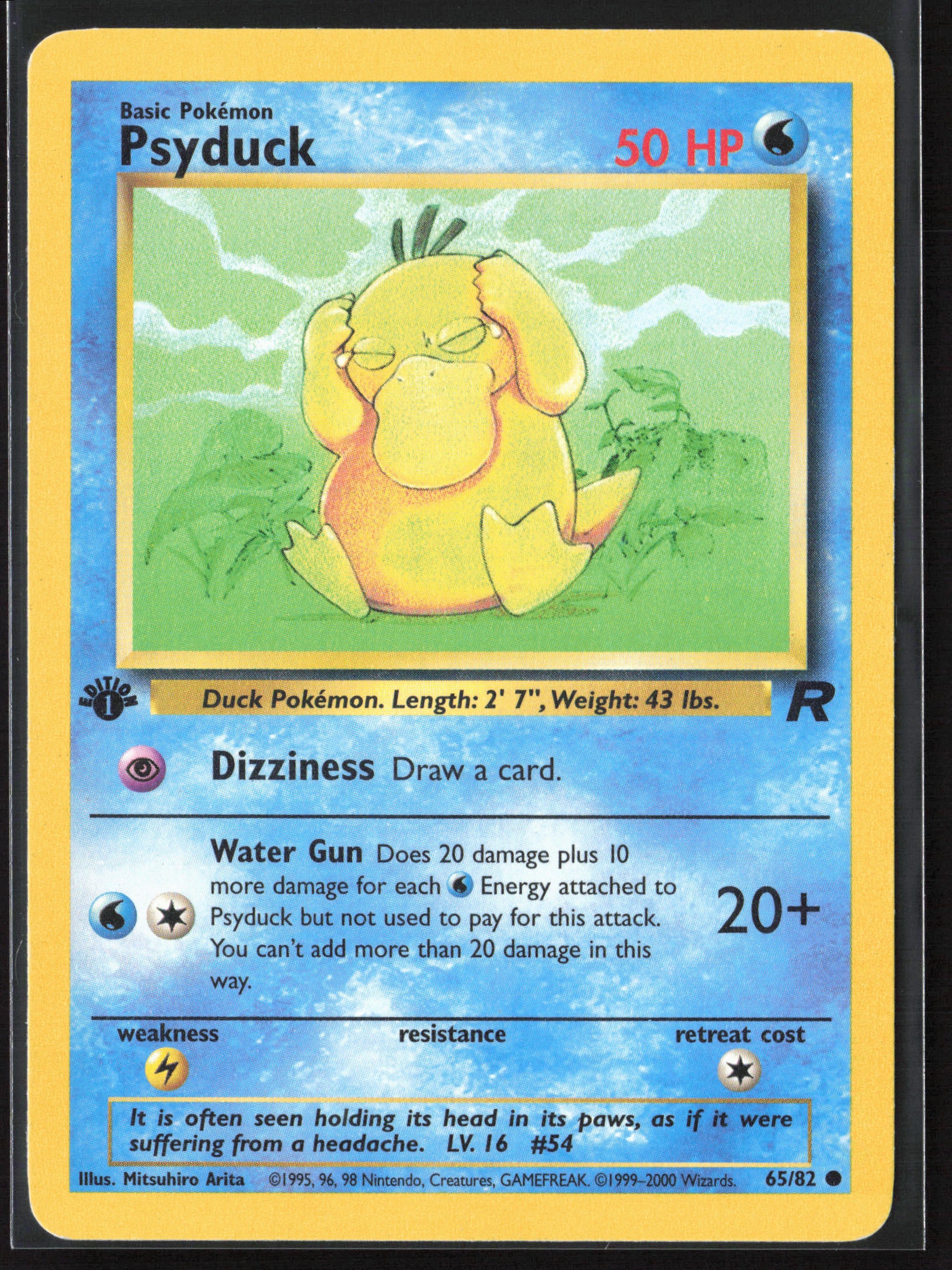 Team Rocket #65/82 Psyduck 21788-First Edition - Non-Holo