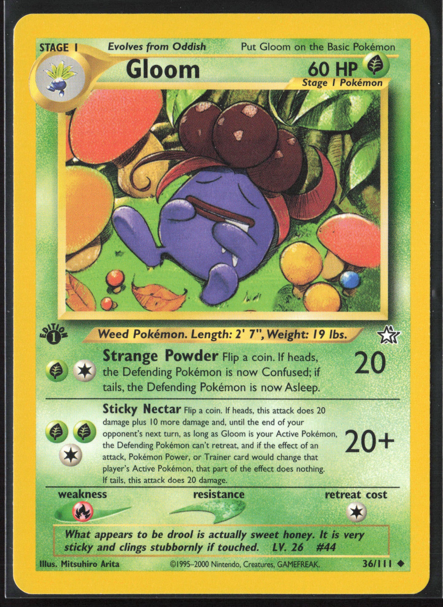 Neo Genesis #036/111 Gloom 21796-First Edition - Non-Holo