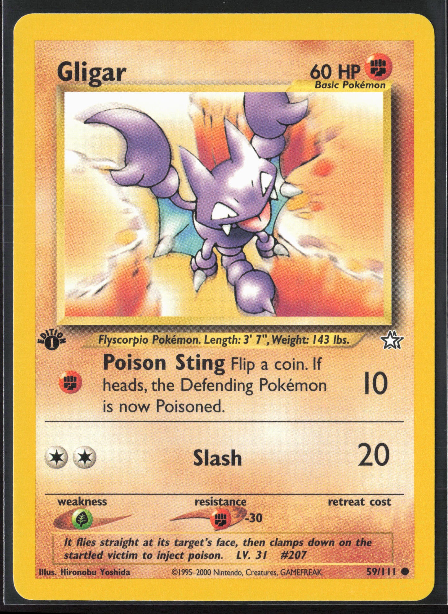 Neo Genesis #059/111 Gligar 21802-First Edition - Non-Holo