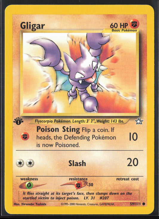 Neo Genesis #059/111 Gligar 21802-First Edition - Non-Holo