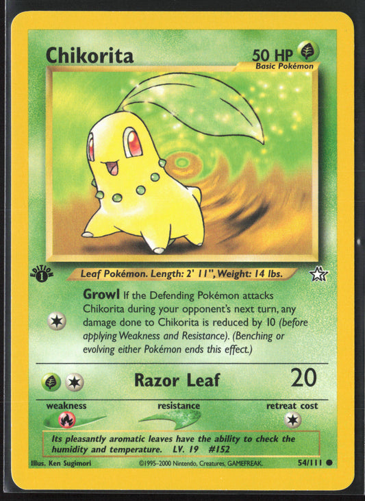 Neo Genesis #054/111 Chikorita (54) 21804-First Edition - Non-Holo