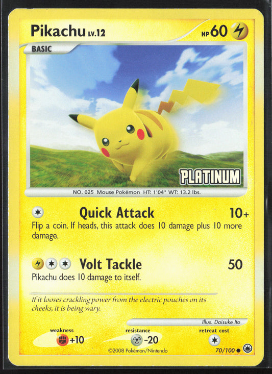 Burger King Promos #070/100 Pikachu 21814-Stamped-Reverse Holo