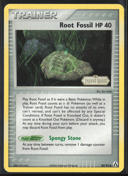 Legend Maker #80/92 Root Fossil 21825-Stamped-Holo