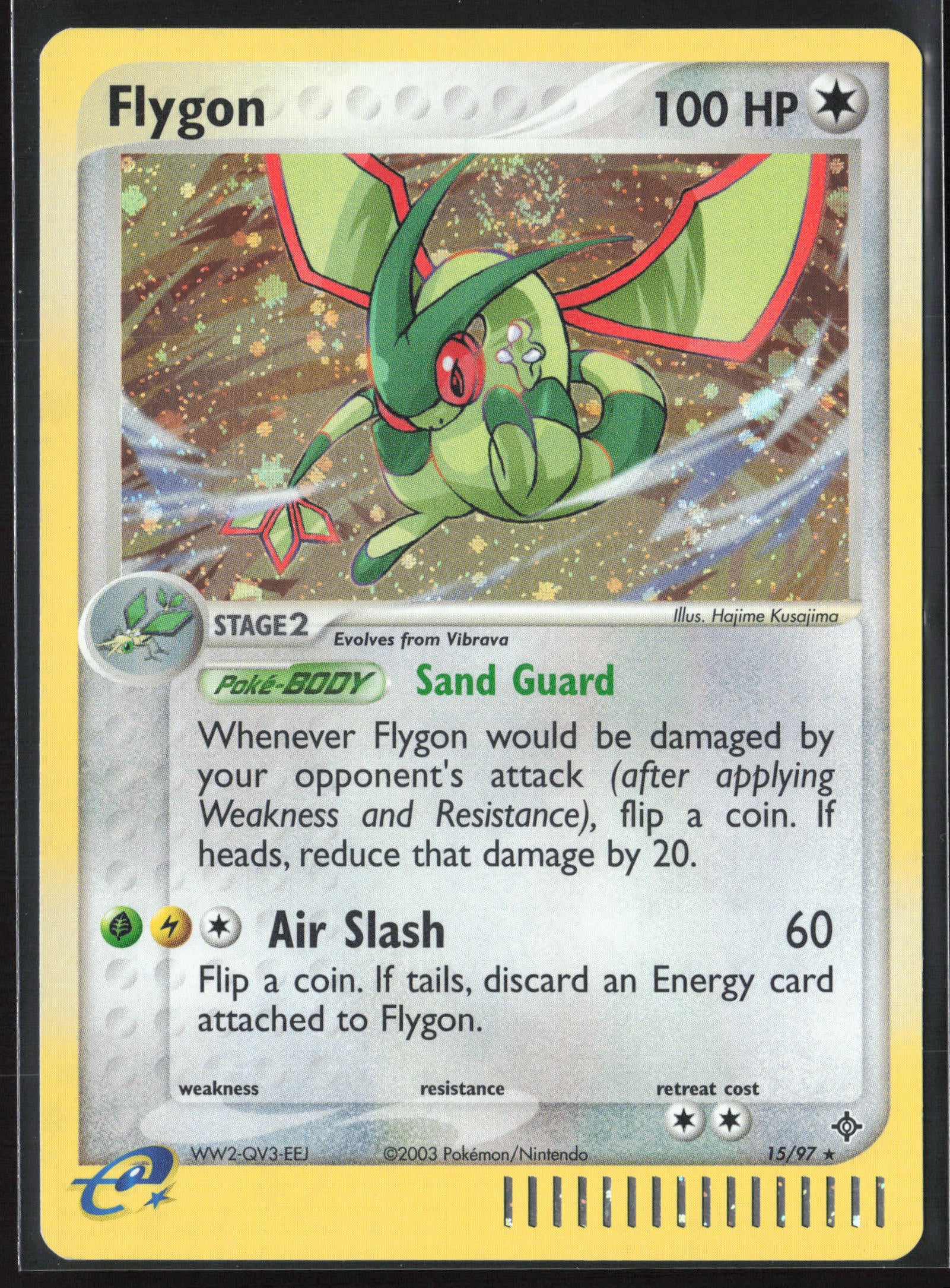 Dragon #15/97 Flygon 21829-Holo-Swirl